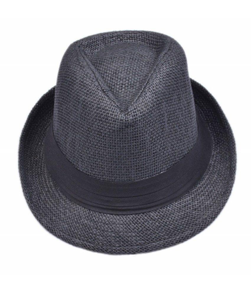 Monsieur Black Cotton Fidora Hat For Men - Buy Online @ Rs. | Snapdeal