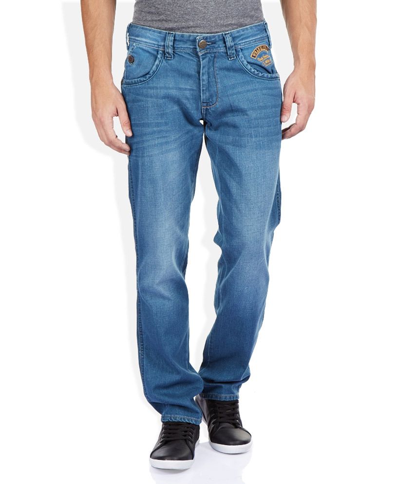 wrangler faded jeans