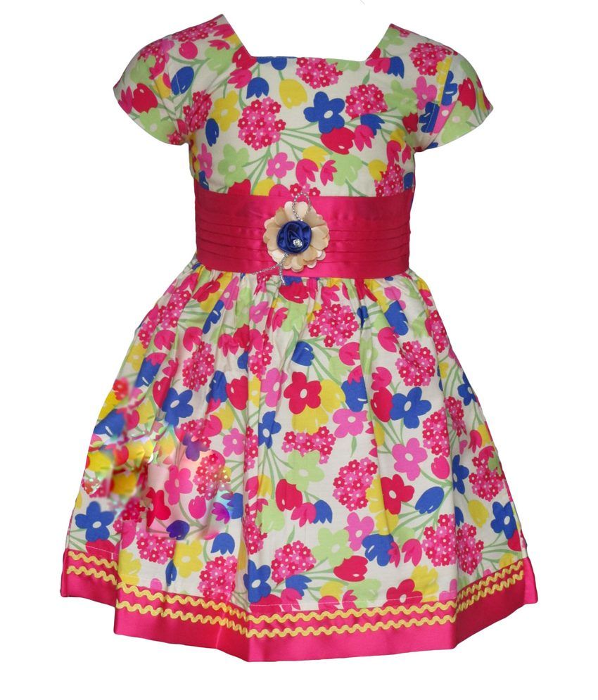 multi color long frock