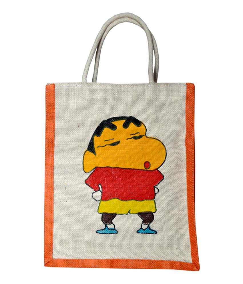 Buy Bag Shoppee Kids Jute Shin Chan Picnic Bag at Best Prices in India -  Snapdeal