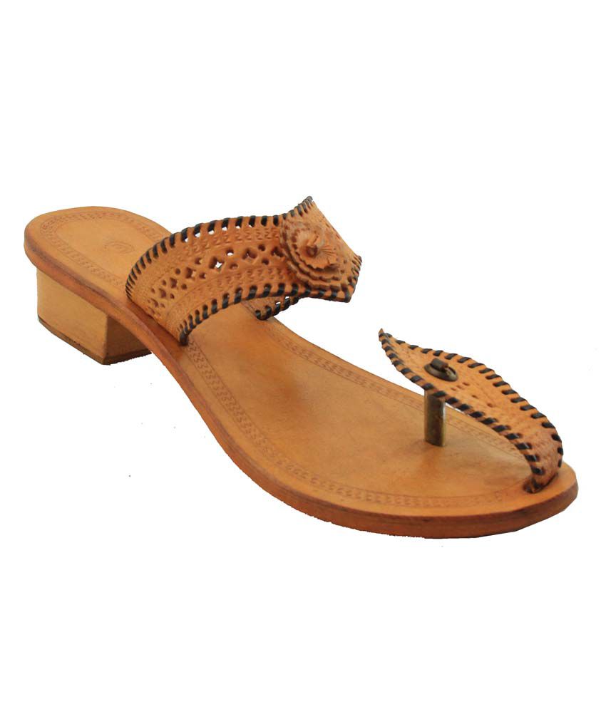 Jstarmart Yellow Faux Leather Kolhapuri Chappals Price in India- Buy ...
