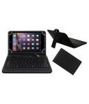 ACM Premium Usb Keyboard Tablet Case Cover For Apple Ipad Mini 2 With Free Micro Usb Otg - Black