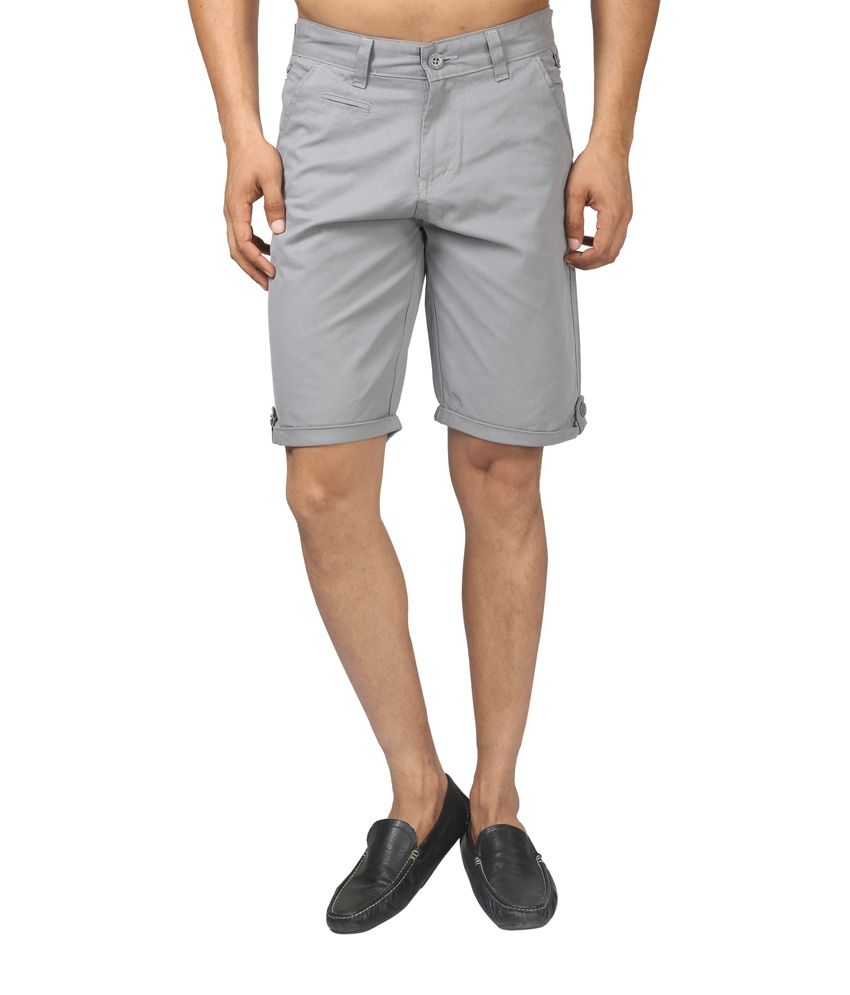 Abercrombie & Fitch Grey Cotton Shorts - Buy Abercrombie & Fitch Grey ...