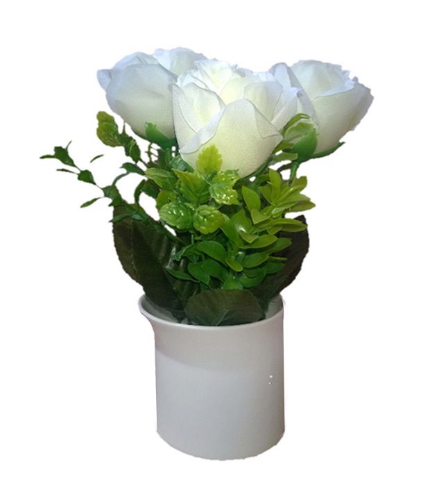 UK Flowers Artificial Flower with Ceramic Pot Set of 3 Buy UK