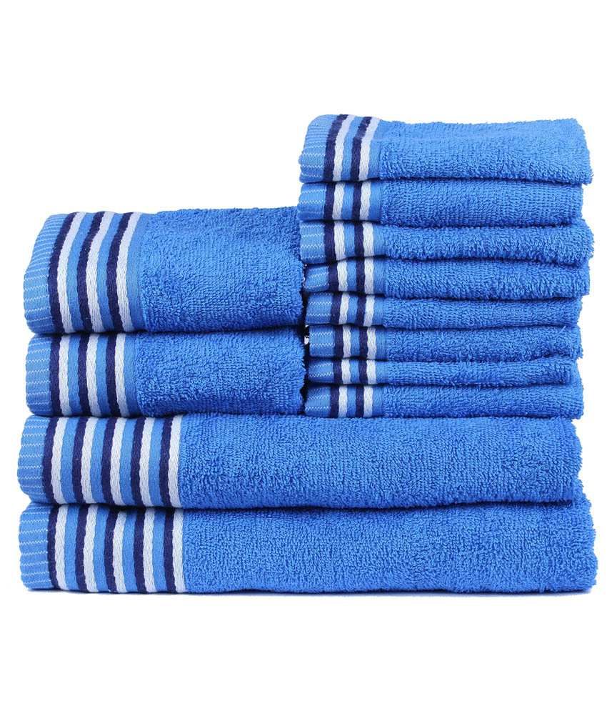 Trident Set of 12 Towel Set Green Bath+Hand Towel Set Buy Trident Set