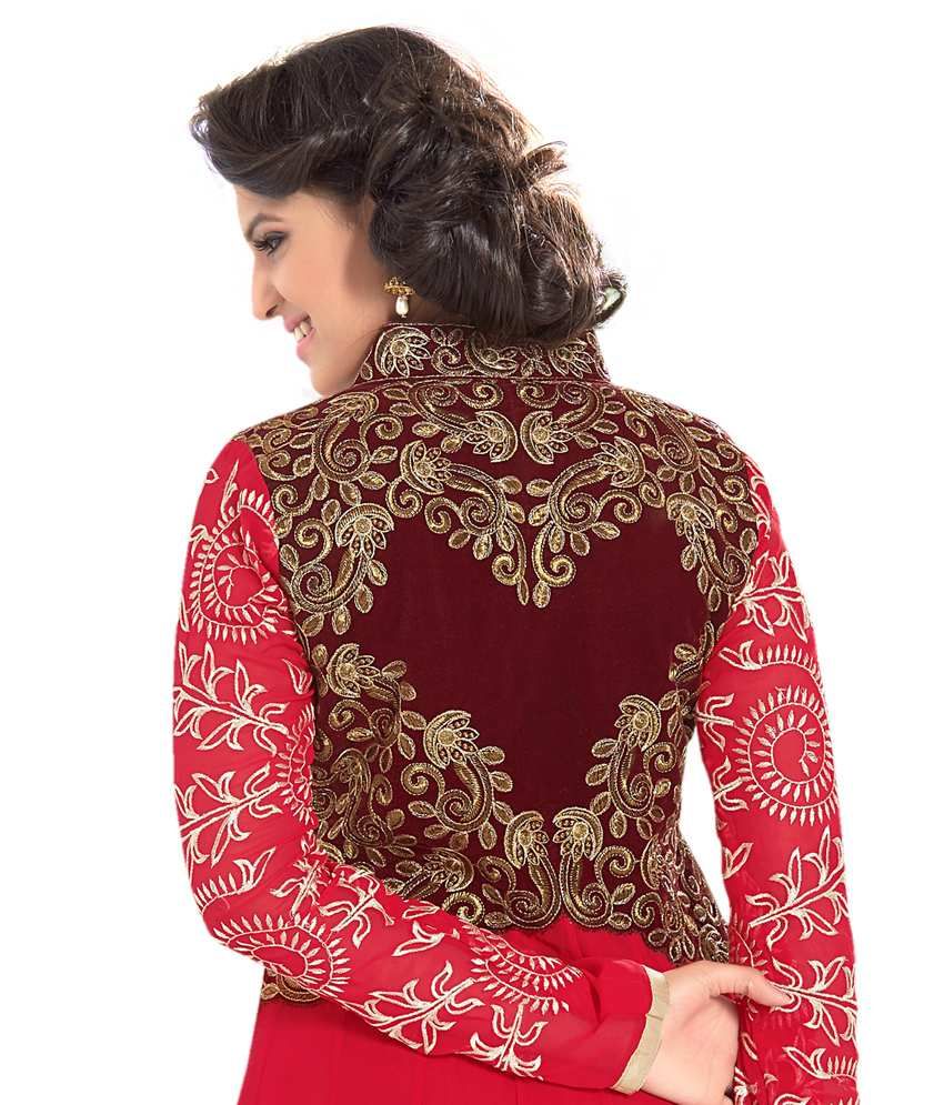 georgette suit neck design