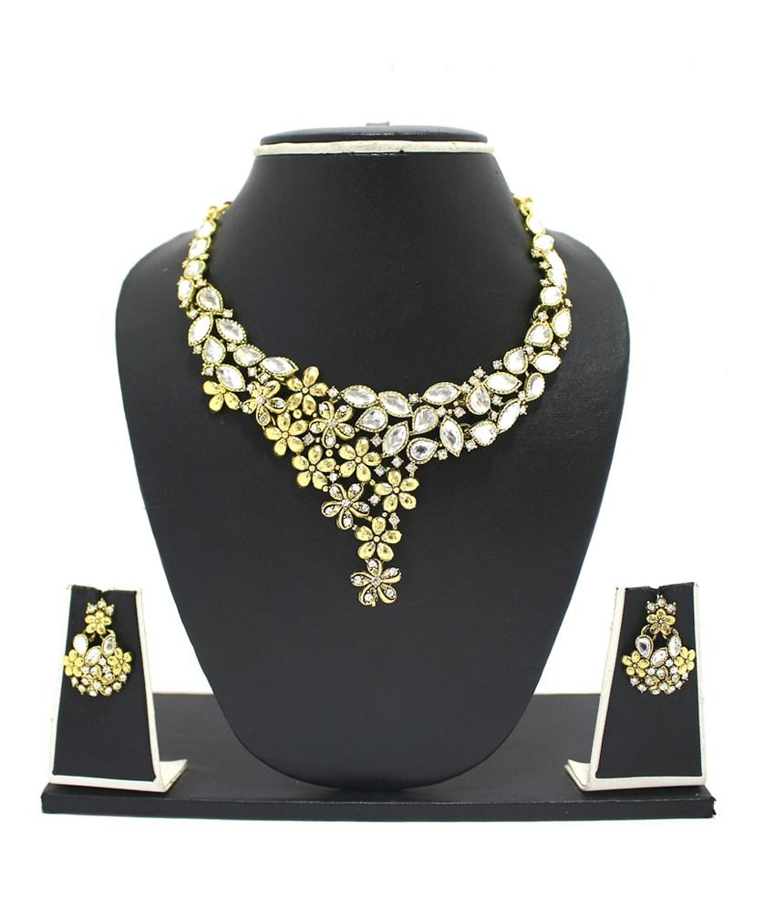 Zaveri Pearls Alloy Necklace Set Buy Zaveri Pearls Alloy Necklace Set