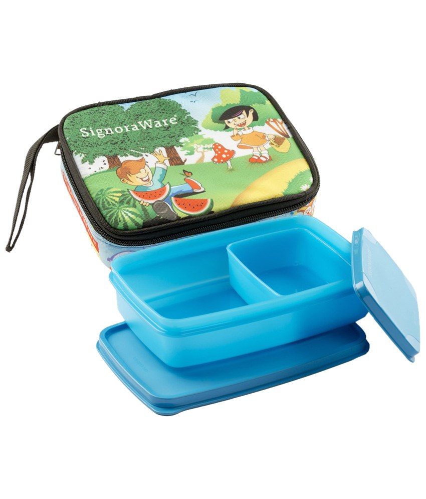 Signoraware Blue Small Friends Compact Lunch Box: Buy Online at Best ...