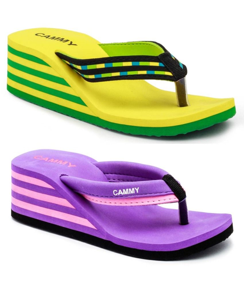 Cammy Low Heel Flip Flops For Women Price in India Buy Cammy Low Heel