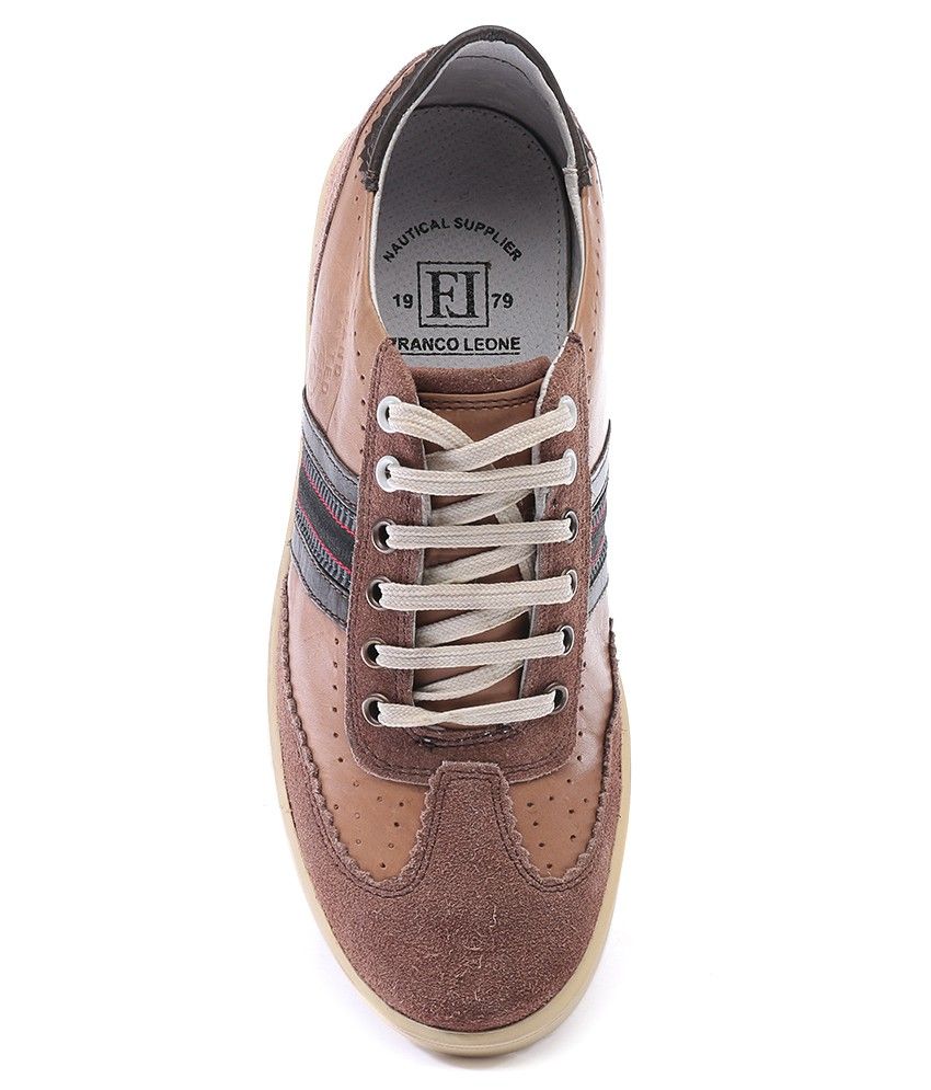 franco leone tan sandals