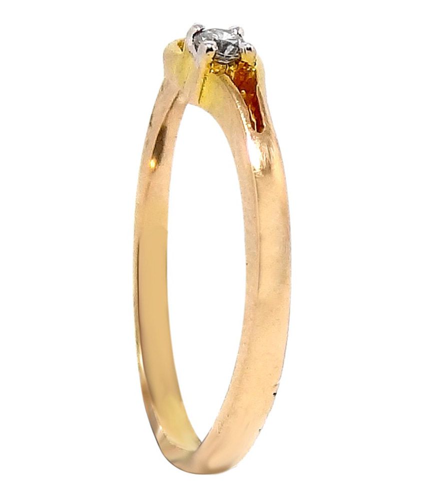 Manik Chand Jewellers 18 Carat Gold Diamond Studded Ring Buy Manik