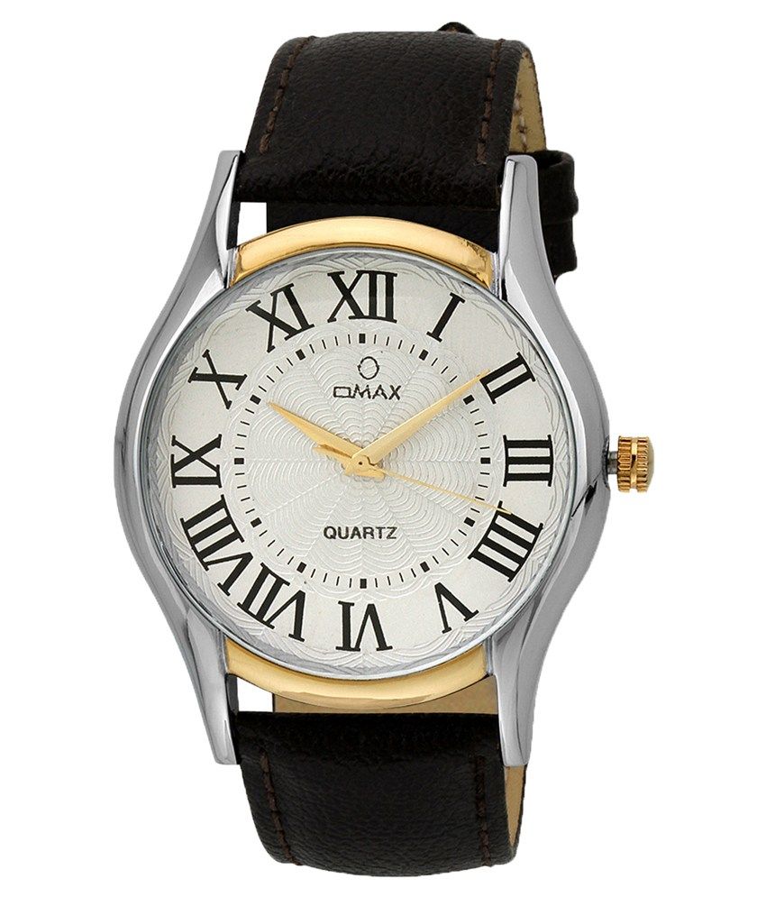 OMAX Analog White Leather Casual Quartz Watches Buy OMAX Analog White