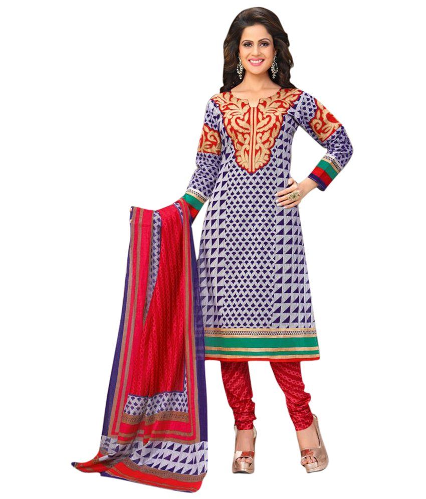 Jenny Exclusive Designer Fancy Printed Cotton Dress Material Buy