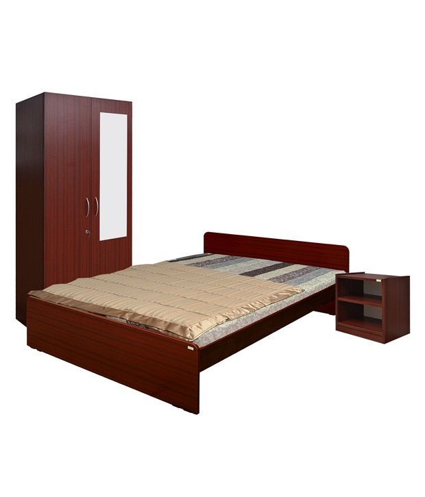 Brown Boom ECO Bedroom Set with Queen Size Bed