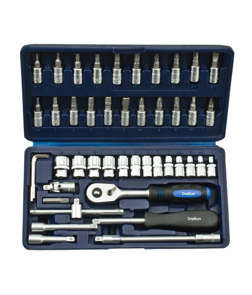     			DreBon 46pcs 1/4 Dr Socket Set