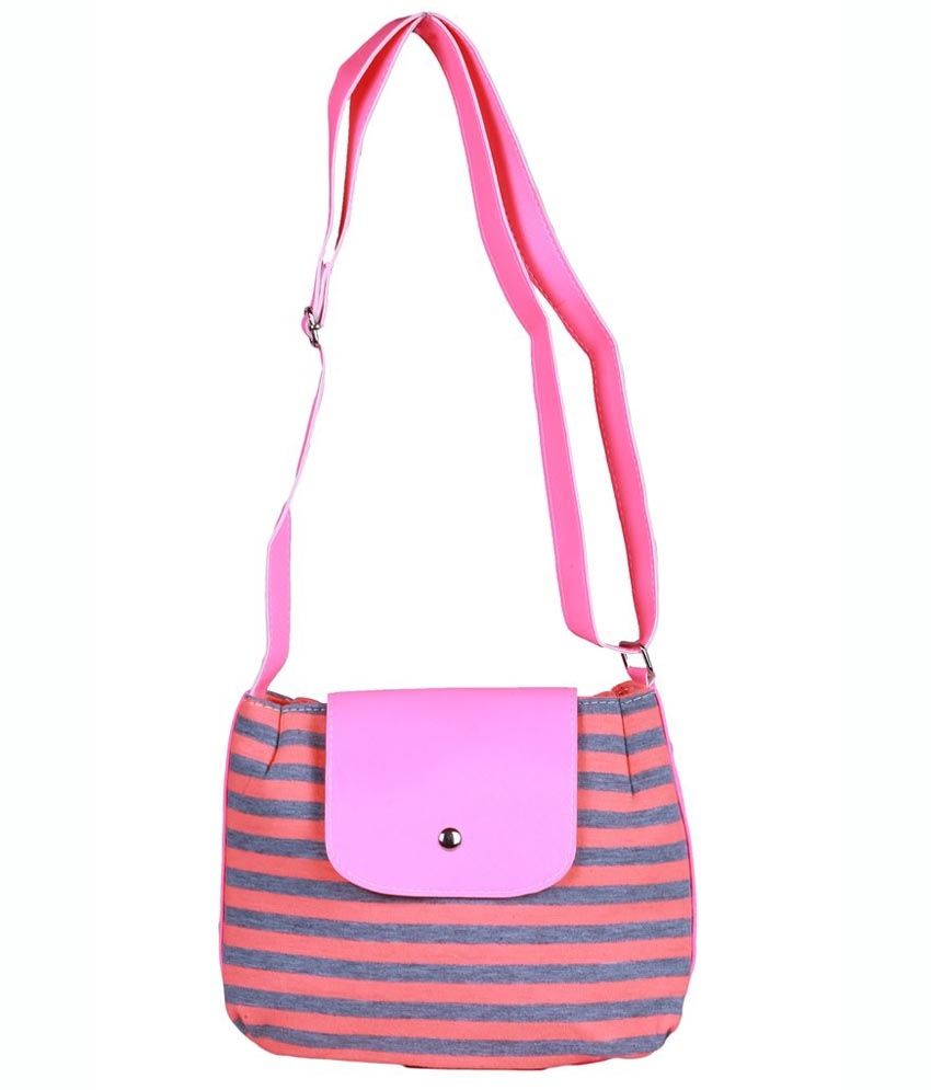 pink cloth bag