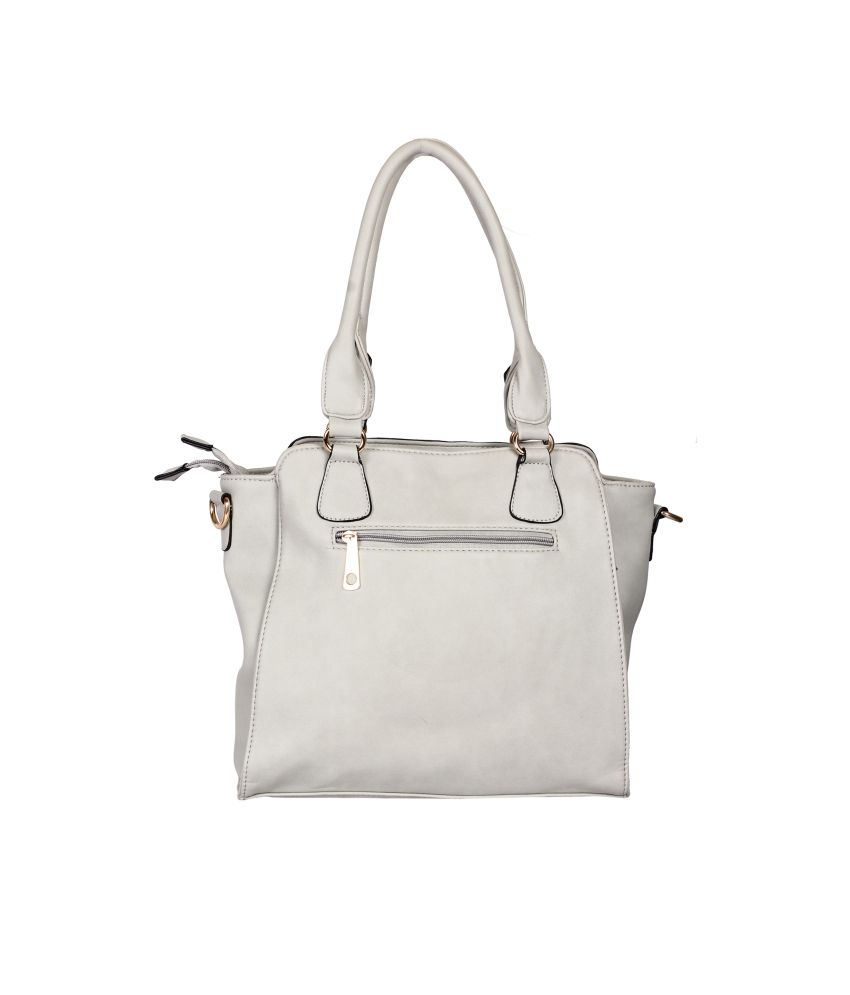 light grey shoulder bag