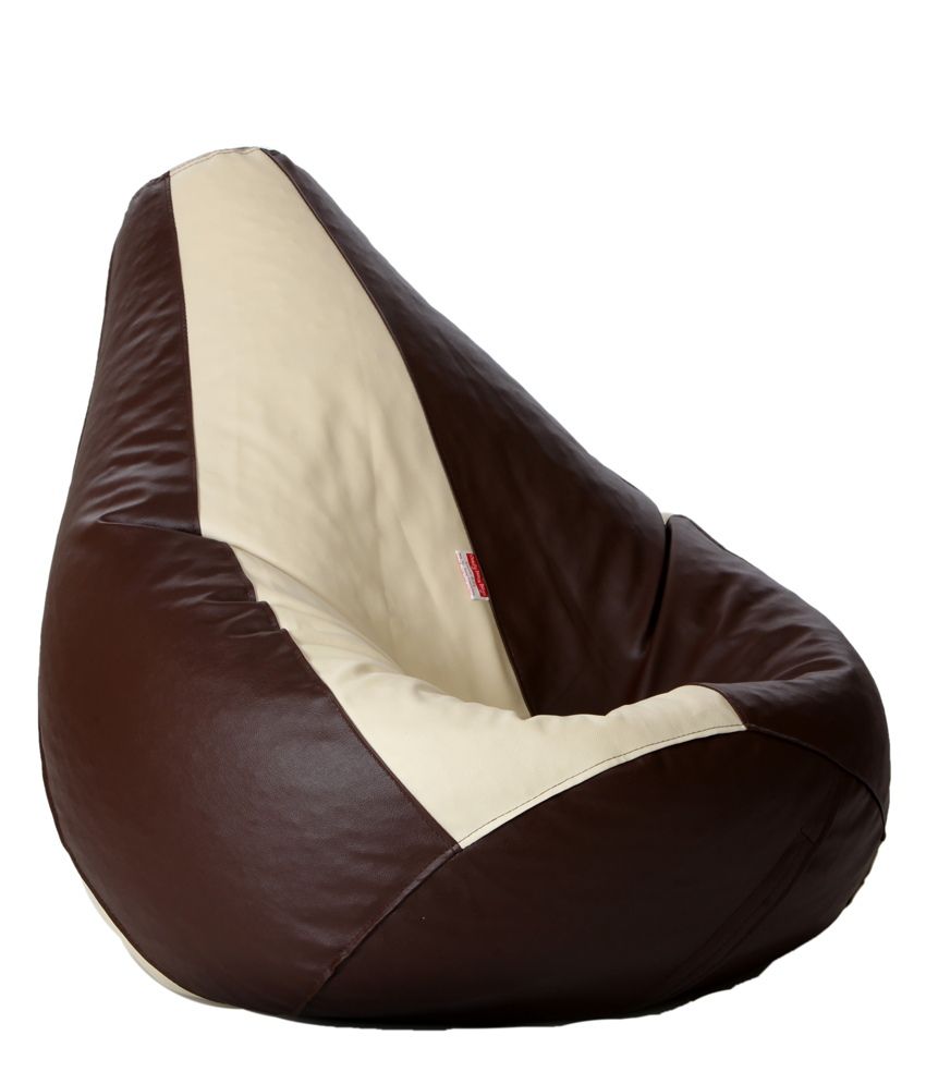 Fun In XXL Bean Bag with Beans in Brown & Beige Buy Fun