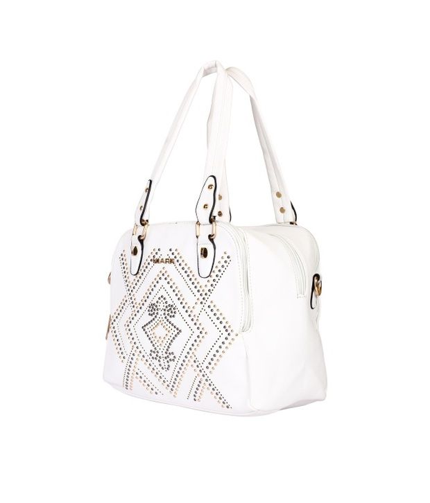 Kiara White Non Leather Shoulder Bags - Buy Kiara White Non Leather Shoulder Bags Online at Best ...