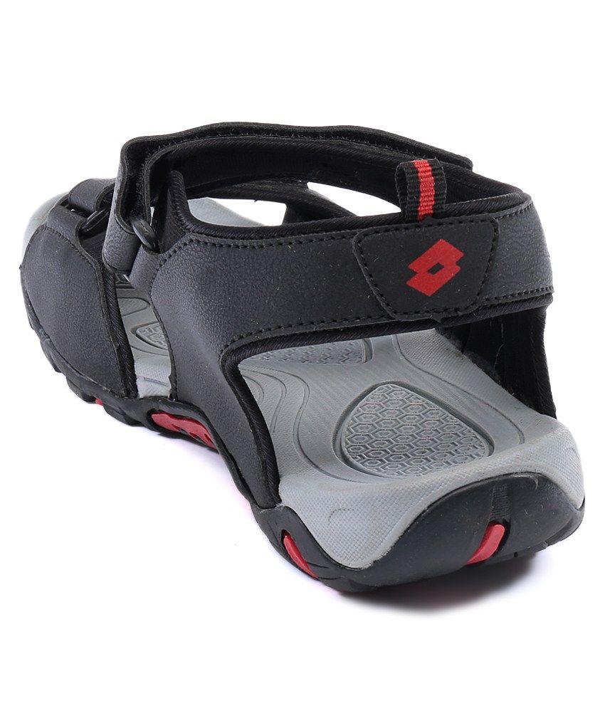 lotto black sandals