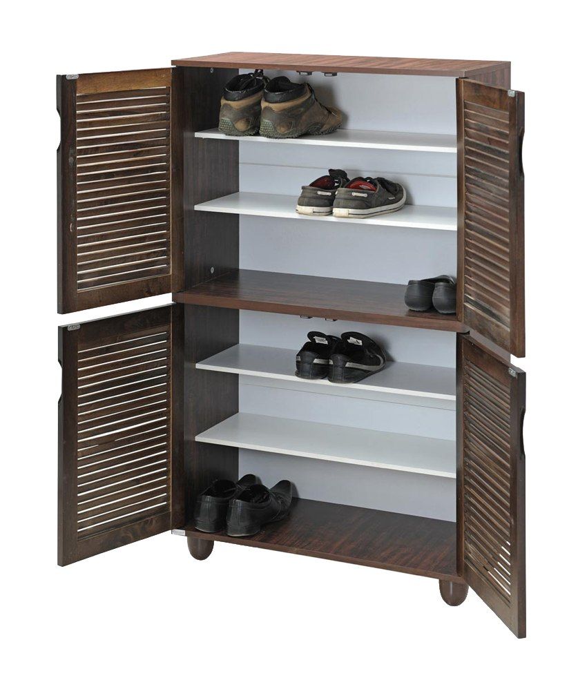 Royaloak Libra Shoe Rack Four Doors With 6 Shelves And Honey Brown Finish Buy Royaloak Libra Shoe Rack Four Doors With 6 Shelves And Honey Brown Finish Online At Best Prices