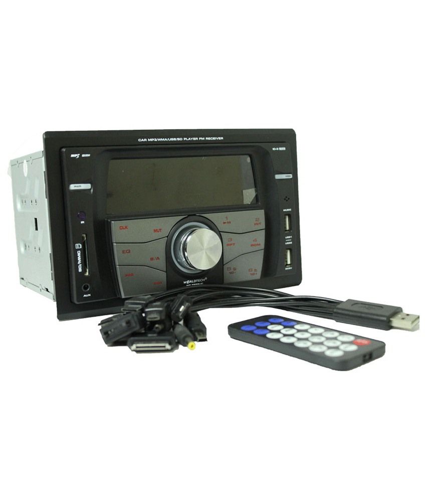 Worldtech Deckless Car Music System WT7555Uc With Speaker Buy Worldtech Deckless Car Music