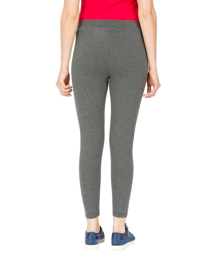 Alibi Gray Cotton Leggings Price in India Buy Alibi Gray Cotton