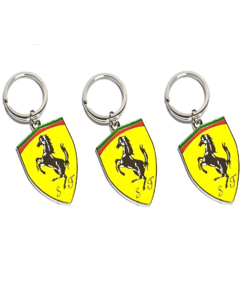 Ezone Ferrari Metal Key Chain (Multicolor) Packof3 Buy Online at Low