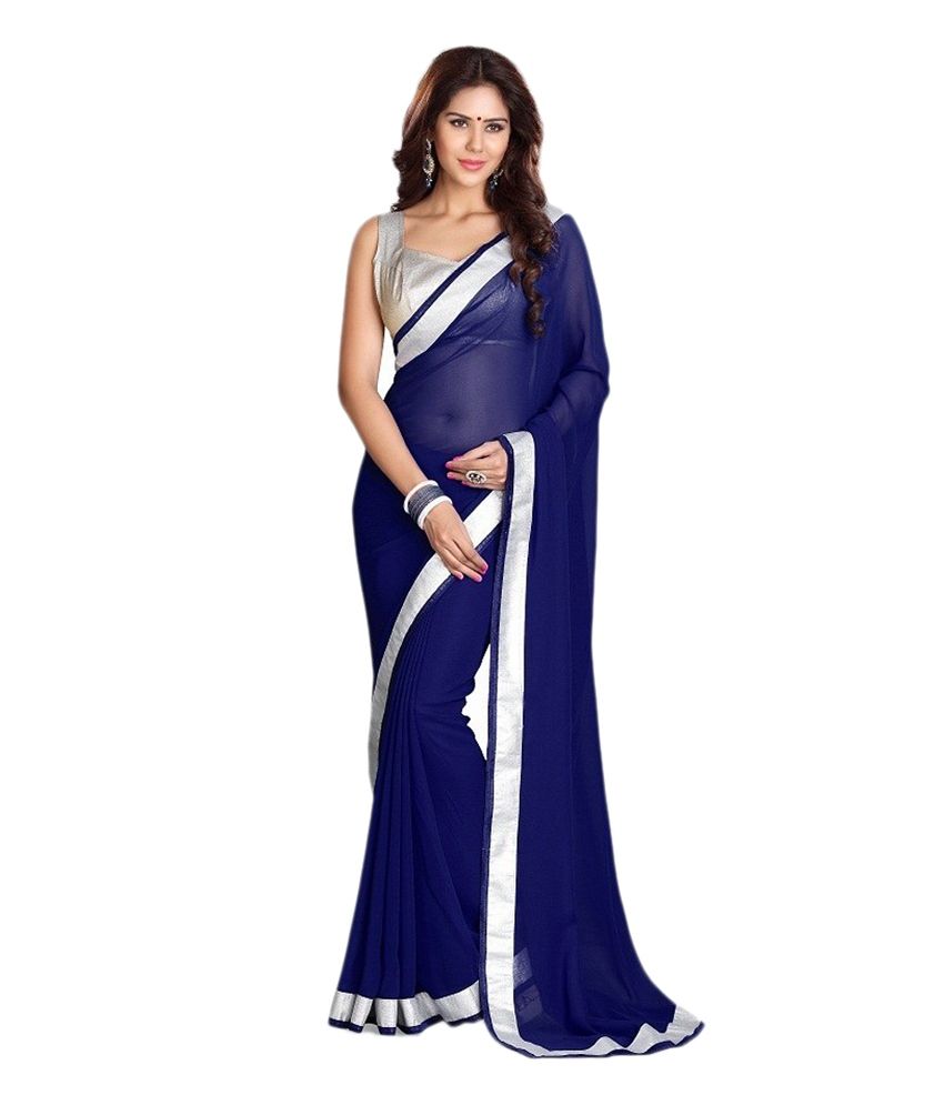 navy blue saree online