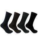 Bonjour Multicolor Cotton Formal Full Length Socks For Men - 3 Pair