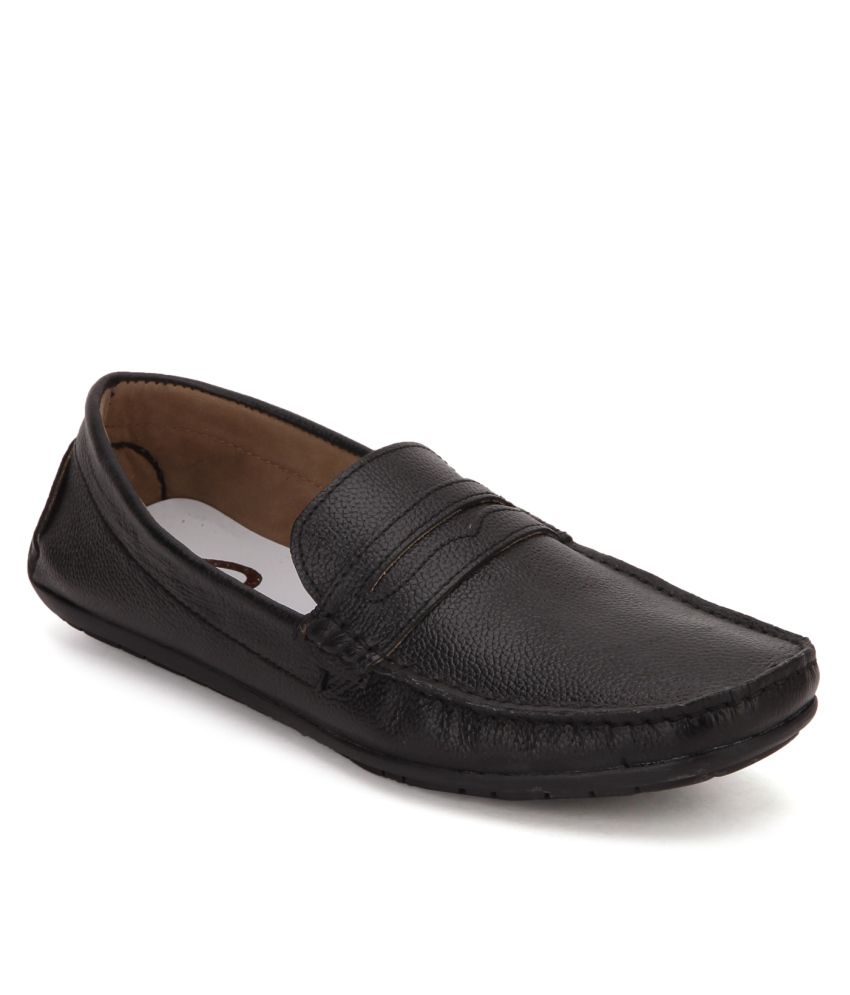 Knotty Derby Black Loafers - Buy Knotty 