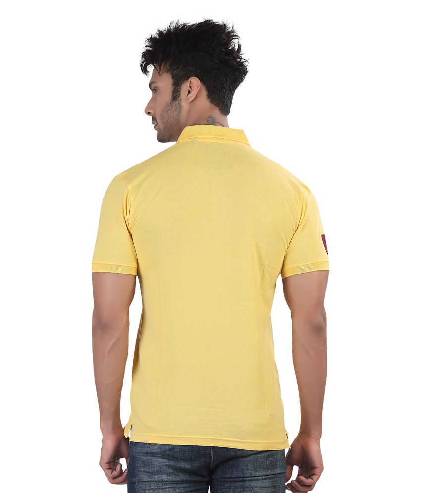 Purple Haze Yellow Cotton Polo T-Shirt - Buy Purple Haze Yellow Cotton ...