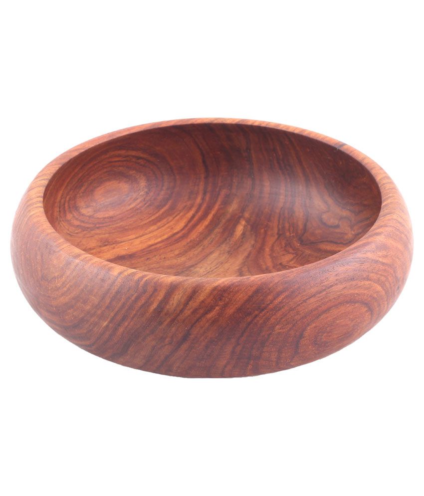 Uljhan Round Wooden Bowl: Buy Online at Best Price in India - Snapdeal