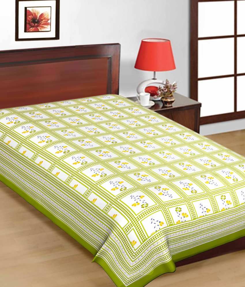     			UniqChoice Printed Cotton Single Bed Sheet