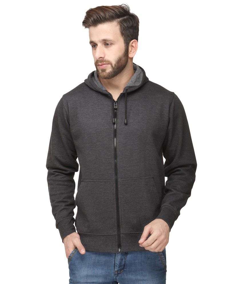 Scott International Pack of 2 Gray Hooded Sweatshirts with Zip for Men ...