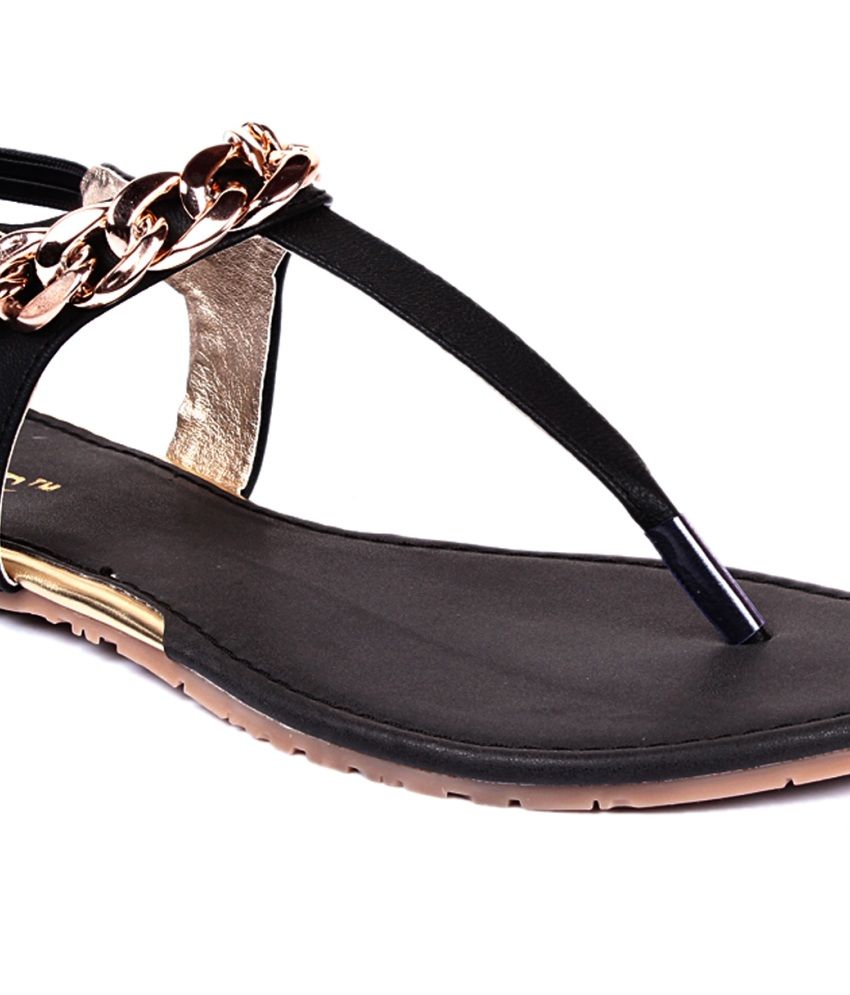 Gnist Comfortable Black Sandals Price in India- Buy Gnist Comfortable Black Sandals Online at 