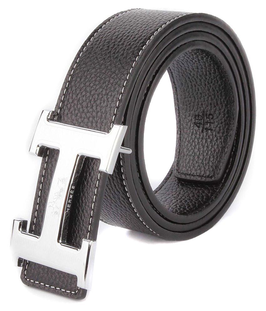 Quality Brands Black Leather Belt: Buy Online at Low Price in India ...