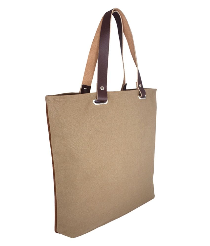 little brown tote bag