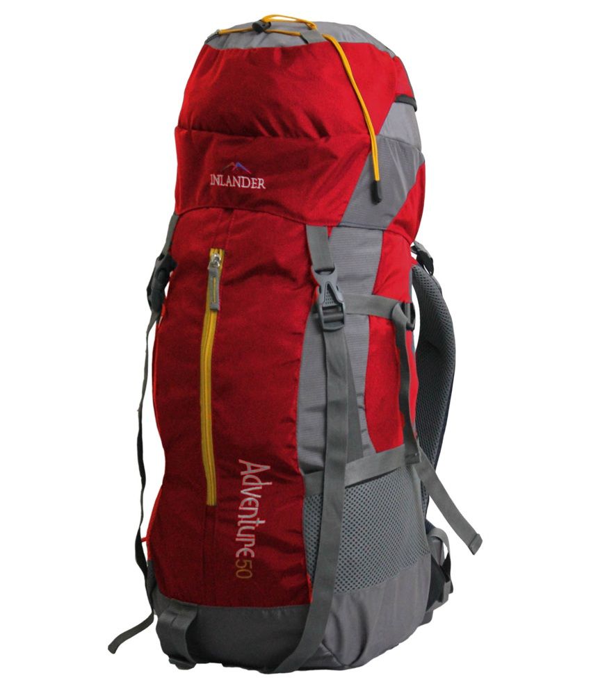 Inlander Red Polyester Hiking Backpack - Buy Inlander Red Polyester ...