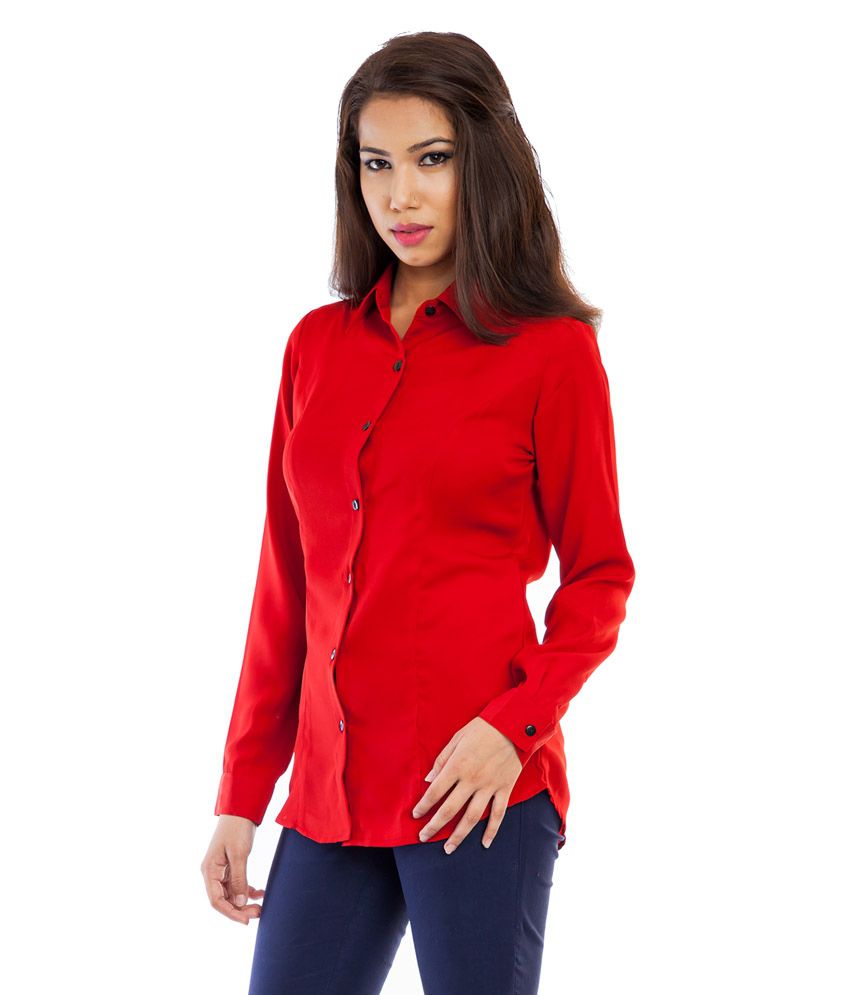 Buy Femninora Red Polyester Shirts Online at Best Prices in India ...