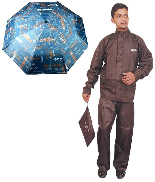 brown rain umbrella