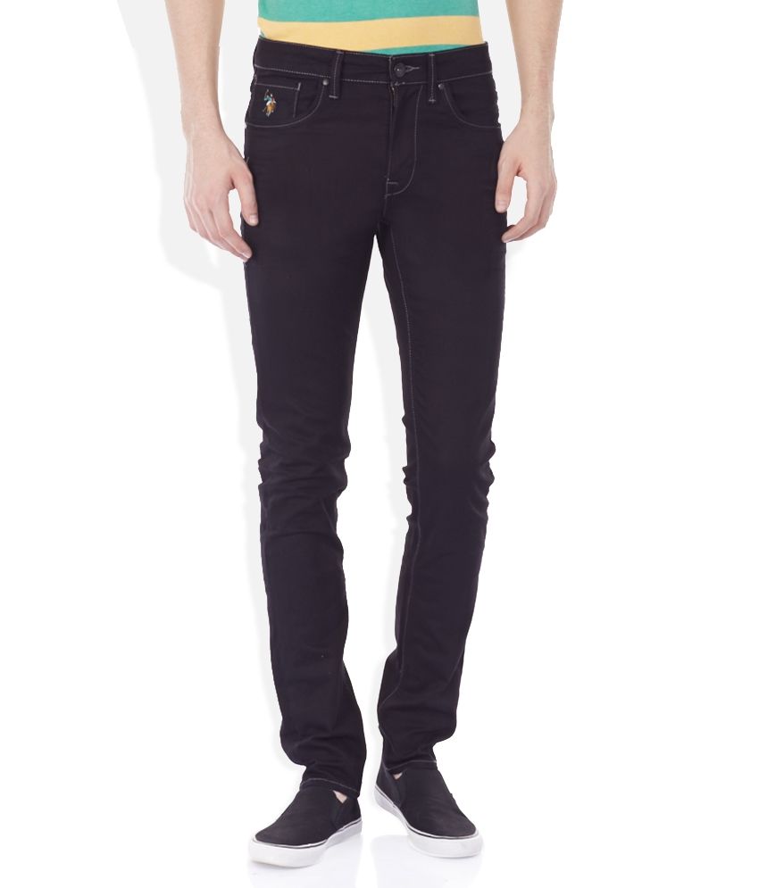 U.S. Polo Assn. Black Skinny Fit Jeans - Buy U.S. Polo Assn. Black ...