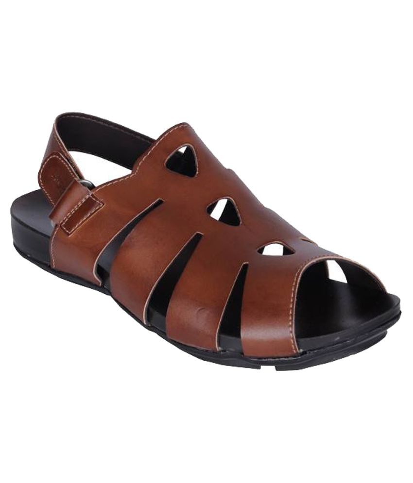 tan velcro sandals