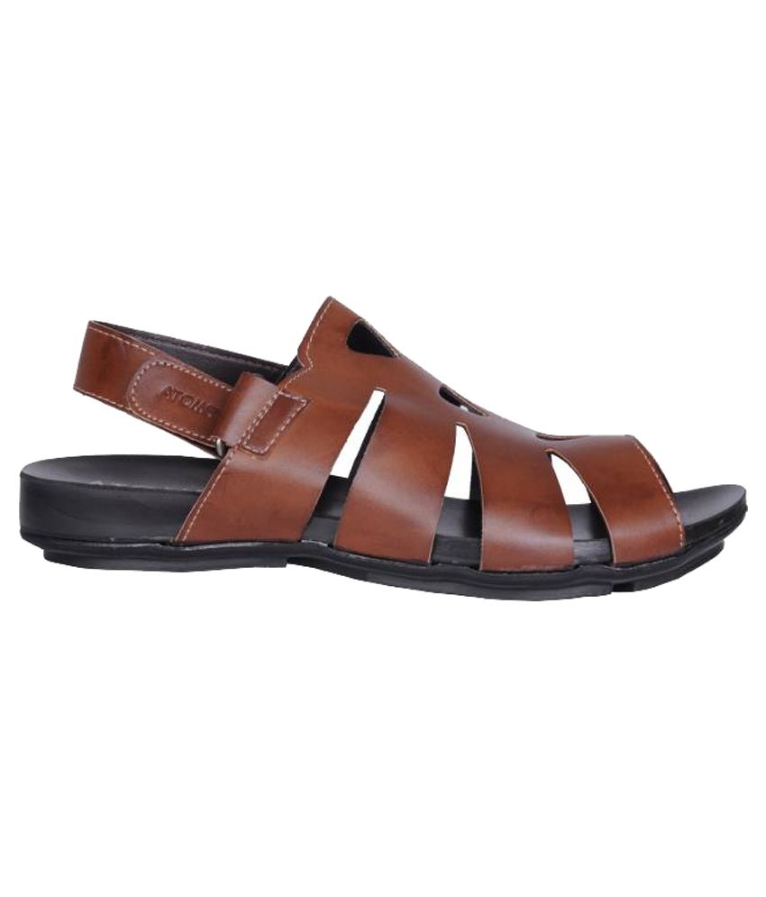 tan velcro sandals