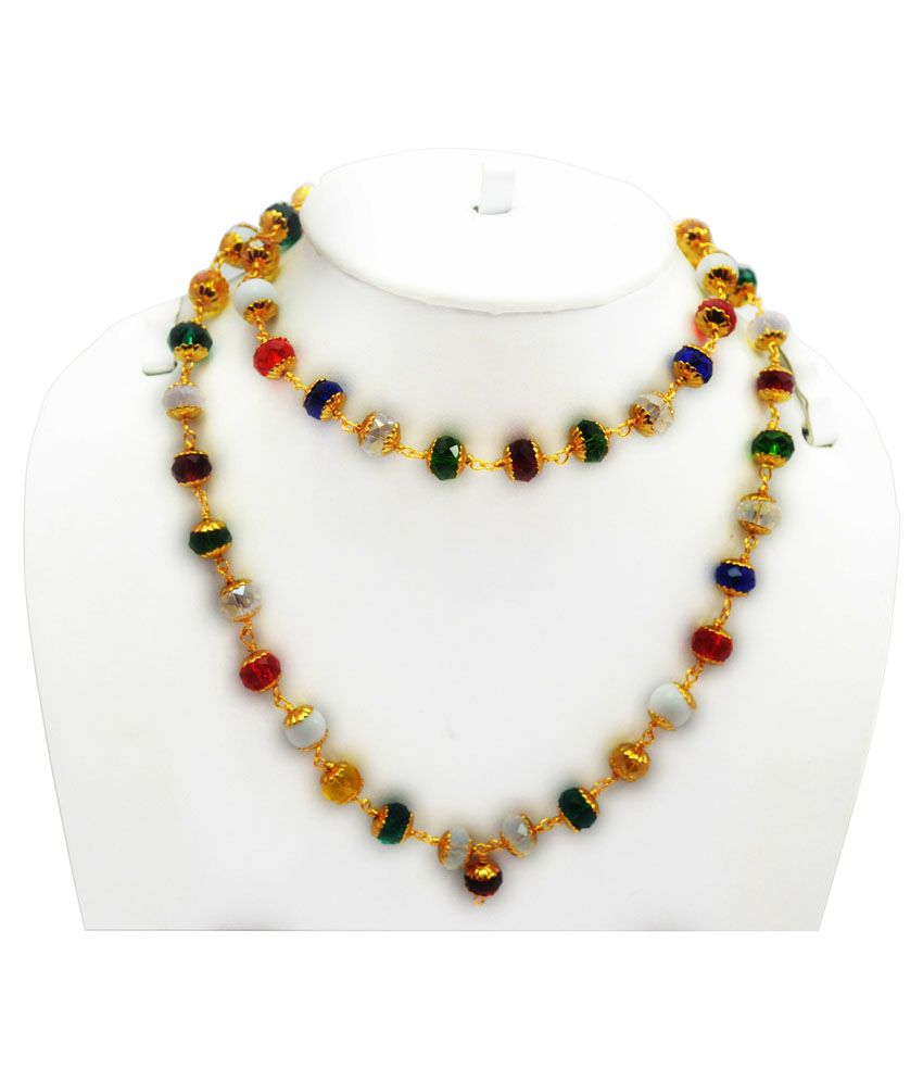 Navratna 24k Gold Plated Crystal Stone 