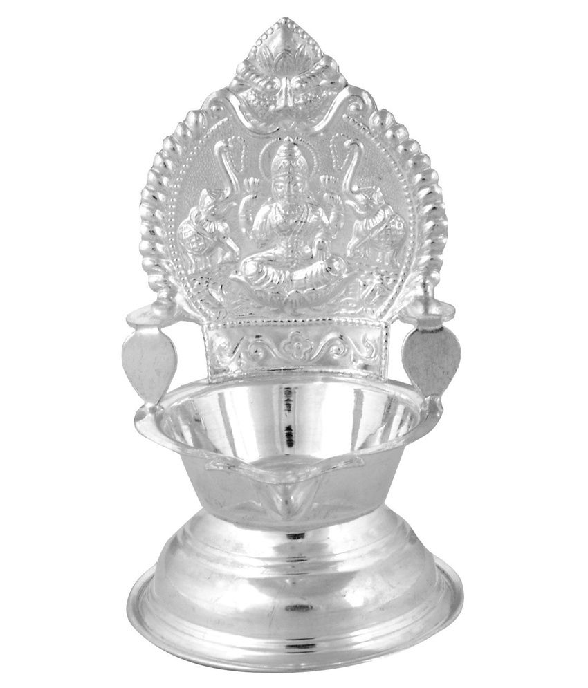 Silverslane Silver Kamatchi Deepam for Poojas: Buy Silverslane Silver ...