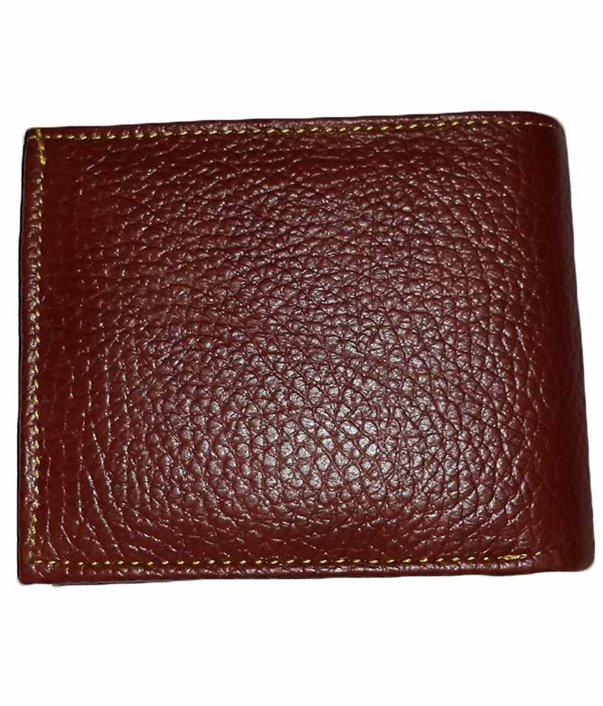 US Polo Brown Leather Regular Wallet For Men: Buy Online at Low Price ...