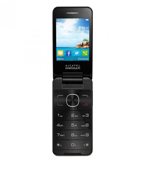 Alcatel 2012D Flip Phone Gold Price in India- Buy Alcatel 2012D Flip ...