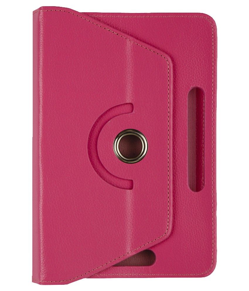 Noise Dark Pink Tablet Cover For IBall Slide i6012 Tablet Cases
