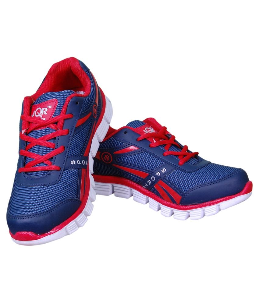 JQR Blue Synthetic Leather Running Sport Shoes - Buy JQR ...